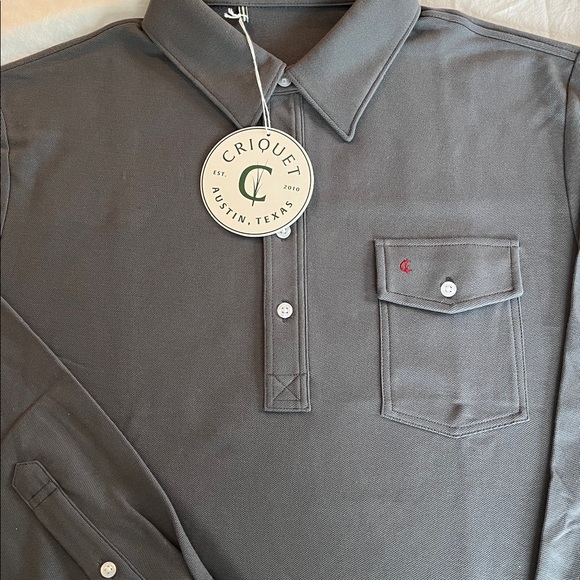 NWT NEW men’s long sleeve Criquet shirt xl $128 - Picture 4 of 5